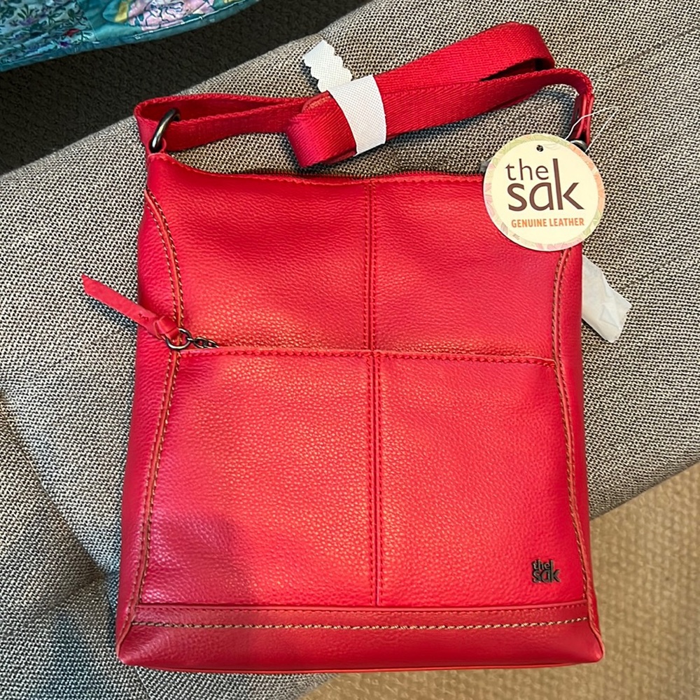 The Sak Red Crossbody Purse NWT